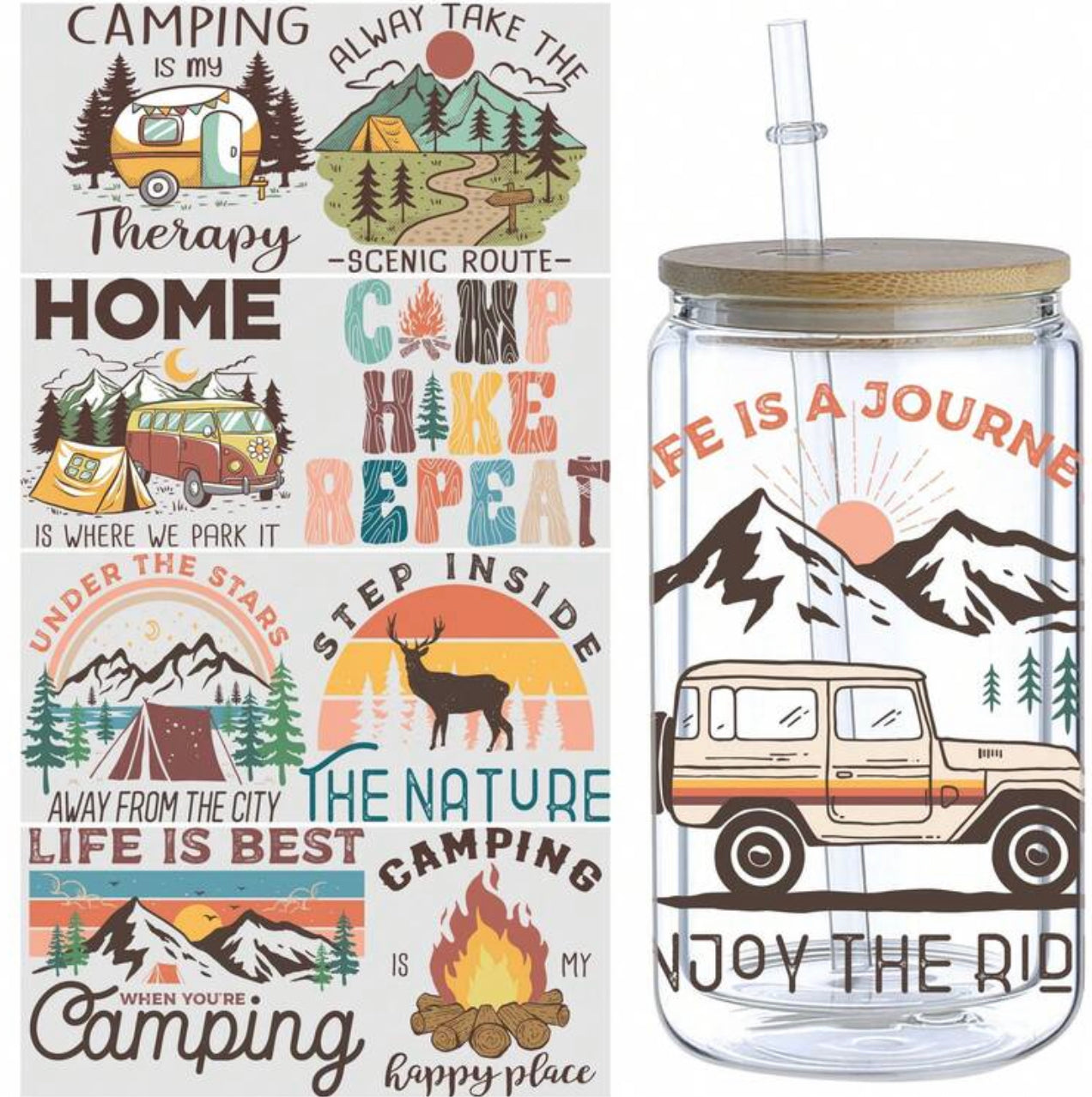 Camping decal