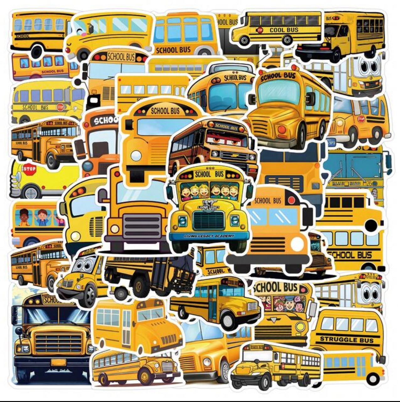 School bus decal