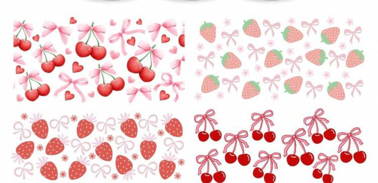 Strawberry & Cherries decal
